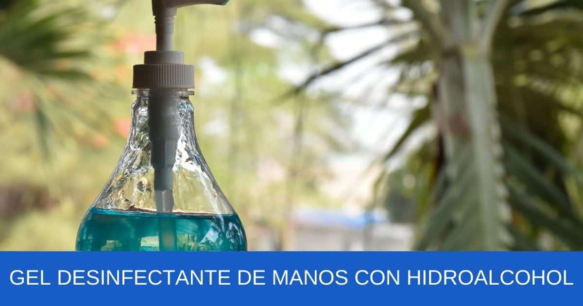 imagen banner Gel desinfectante de manos con hidroalcohol